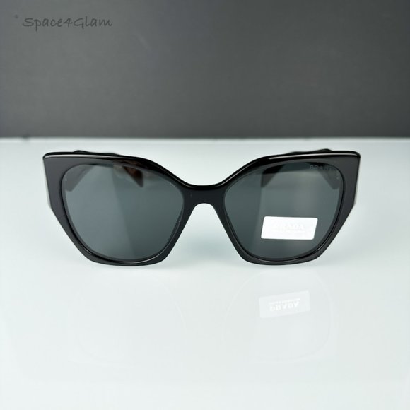 Prada Women Sunglasses Black Grey Cat Eye PR19ZS 1AB5S0 NEW AUTHENTIC main image 4